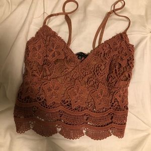 Kendall & Kylie lace bralette crop top